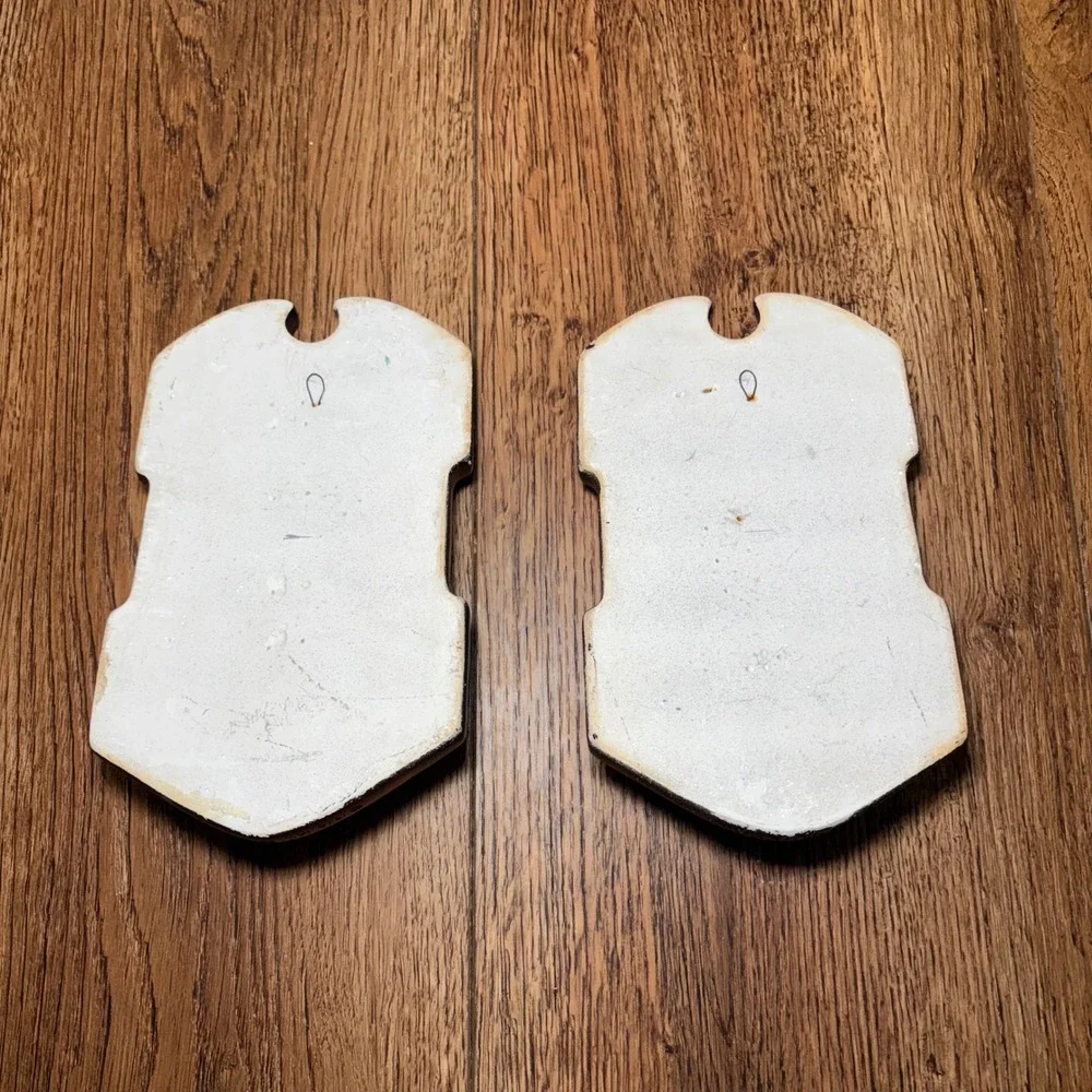 VTG 1978 Miller Studio chalkware kitchen wall plaques cottagecore gallery wall